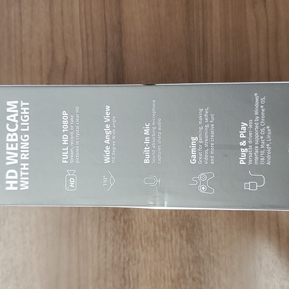 🔵 🆕 Slide HD webcam with ring light full HD 1080p - Picture 4 of 11